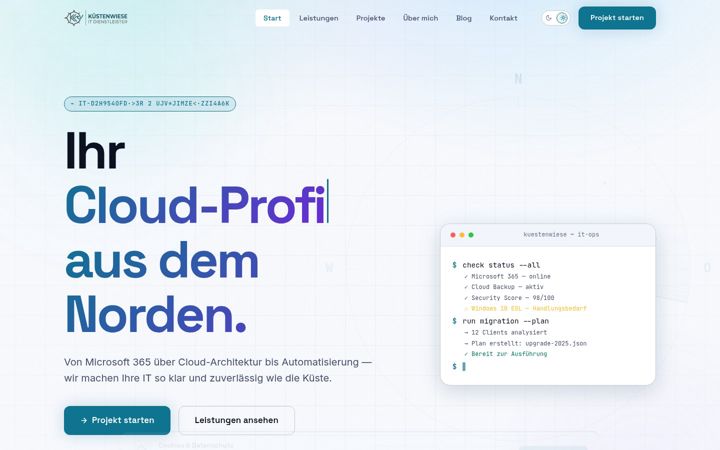 Screenshot of kuestenwiese.de