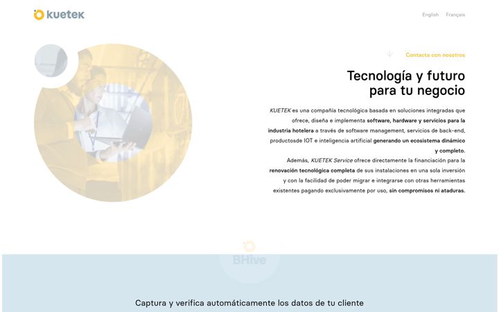 Screenshot van kuetek.com