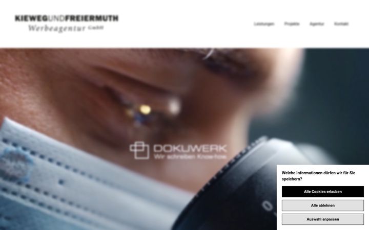 Screenshot van kuf.com