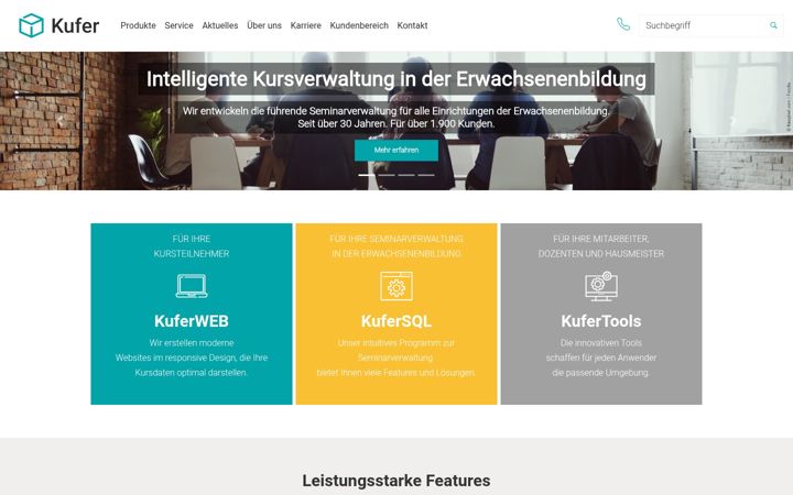 Screenshot of kufer.de