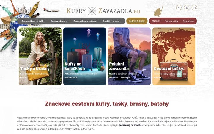 Screenshot of kufry-zavazadla.eu