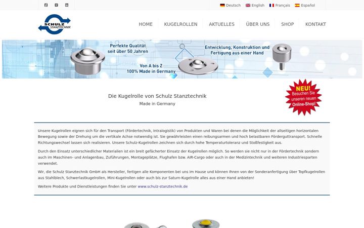 Screenshot of kugelrollen.de