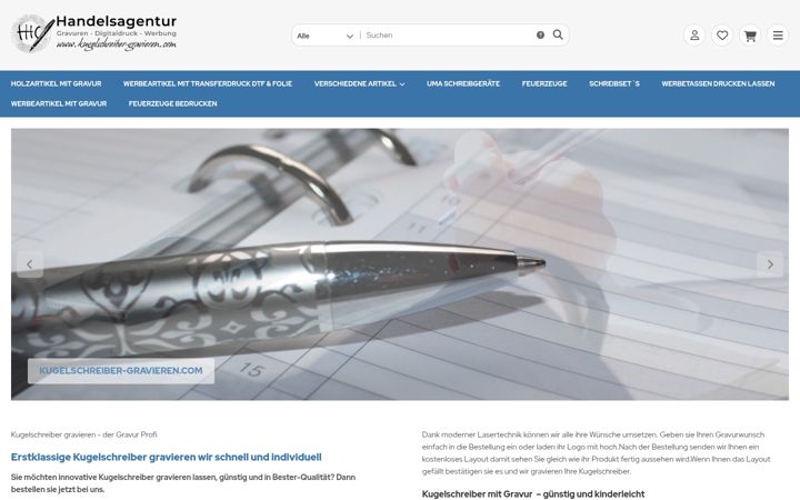 Screenshot of kugelschreiber-gravieren.com