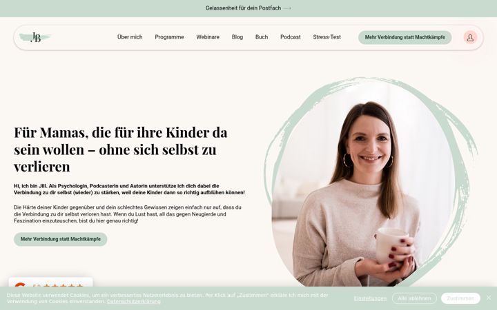 Screenshot of kugelzeitcoaching.de