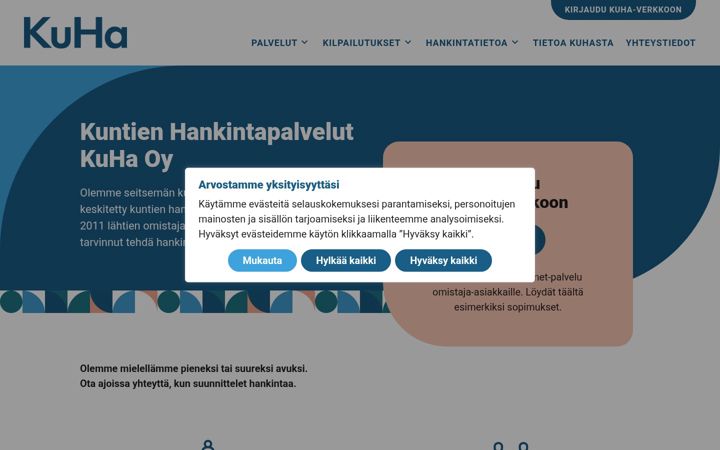 Screenshot of kuhaoy.fi