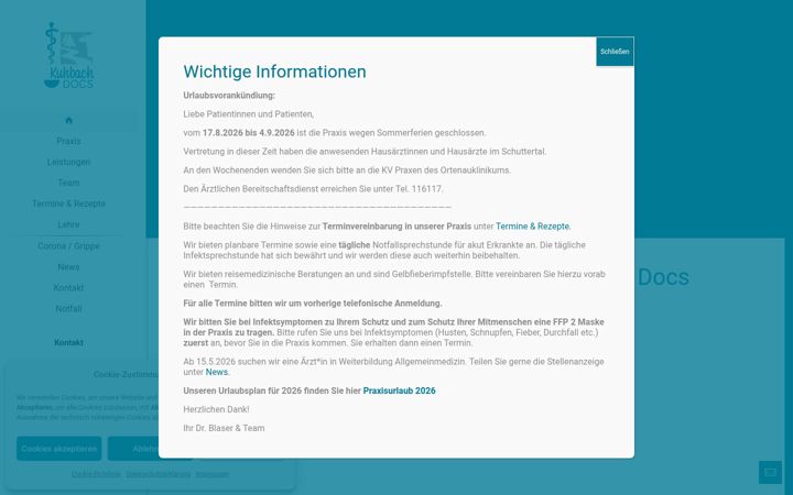 Screenshot of kuhbach-docs.de