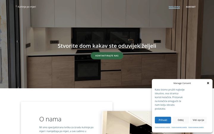 Screenshot of kuhinje-po-mjeri.hr
