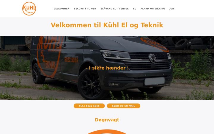 Screenshot of kuhlelogteknik.dk