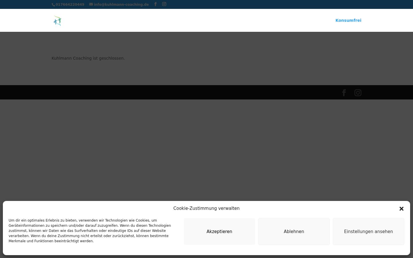 Screenshot van de toestemmingsbanner zoals getoond vóór enige interactie
