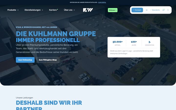 Screenshot of kuhlmann-gruppe.de