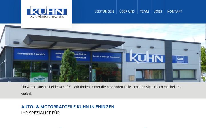 Screenshot of kuhn-ehingen.de