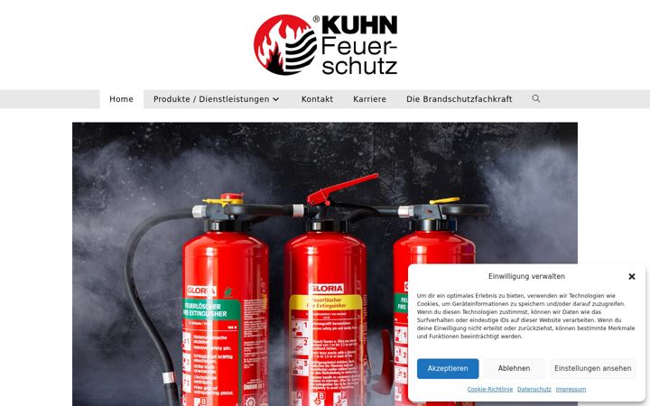 Screenshot of kuhn-feuerschutz.de