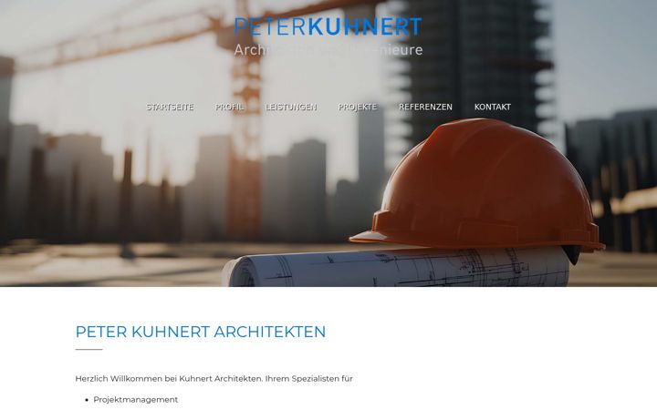 Screenshot of kuhnert-architekten.de