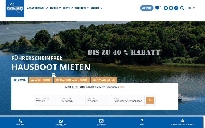 Screenshot of kuhnle-tours.at