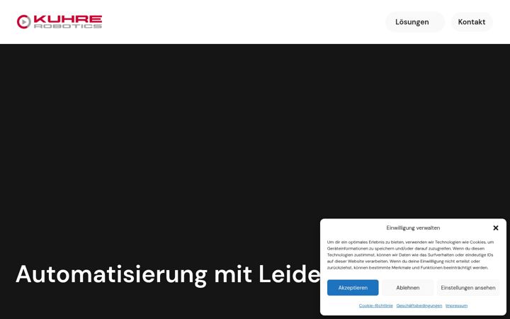 Screenshot of kuhre-robotics.de