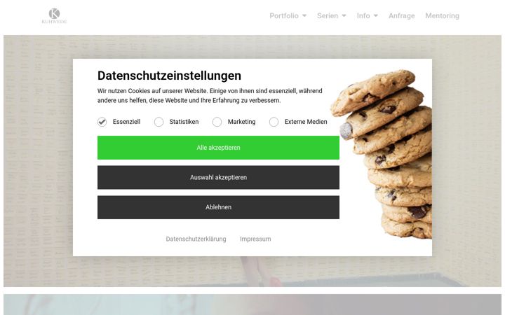 Screenshot di kuhwede.com