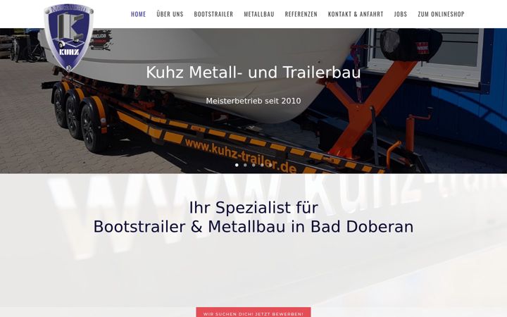 Screenshot of kuhz-trailer.de