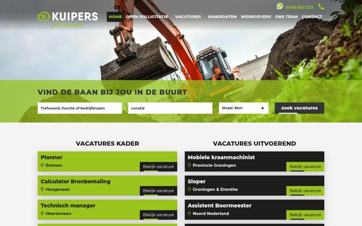 Screenshot of kuiperspersoneel.nl