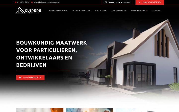 Screenshot of kuiperstekenbureau.nl