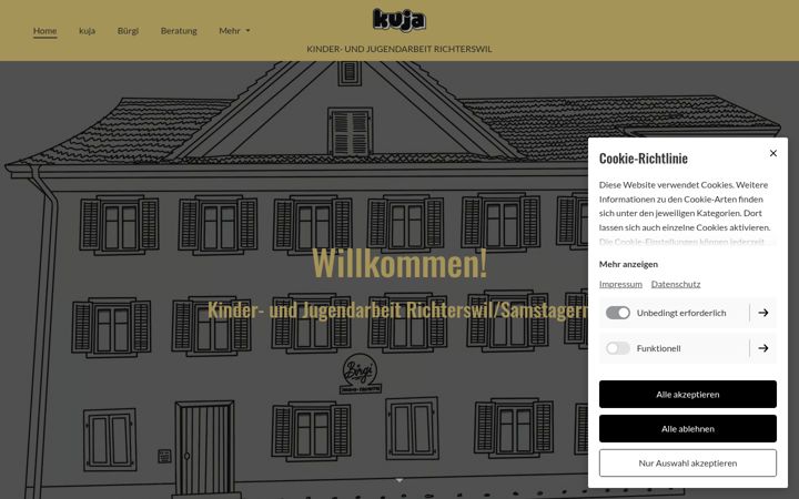 Screenshot of kuja-richterswil.ch