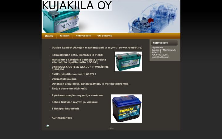 Screenshot of kujakiila.com