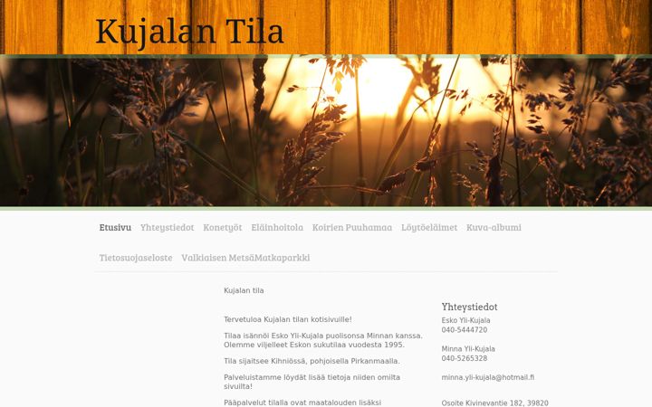 Screenshot of kujalantila.com