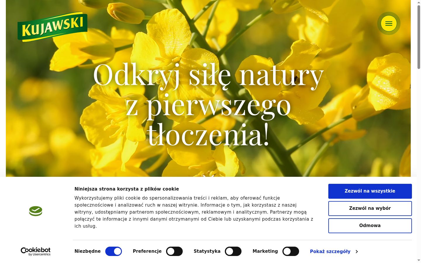 Screenshot tal-banner tal-kunsens muri qabel kwalunkwe interazzjoni