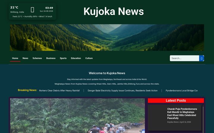 Screenshot di kujokanews.com