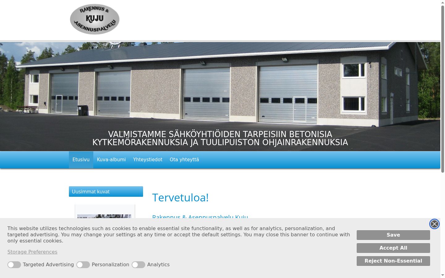 Screenshot tal-banner tal-kunsens muri qabel kwalunkwe interazzjoni