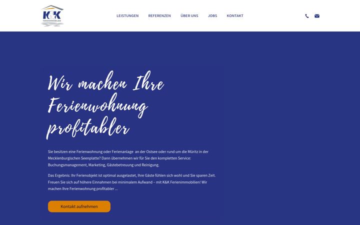 Screenshot of kuk-ferienimmobilien.de