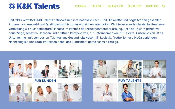 Screenshot of kuk-personal.de