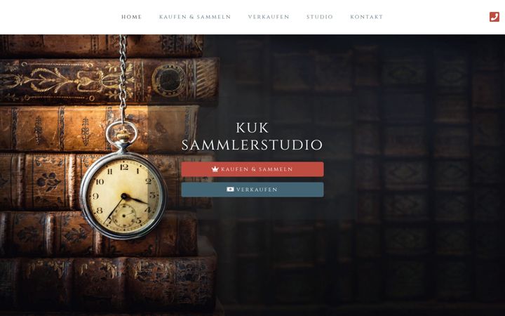 Screenshot of kuk-sammlerstudio.de