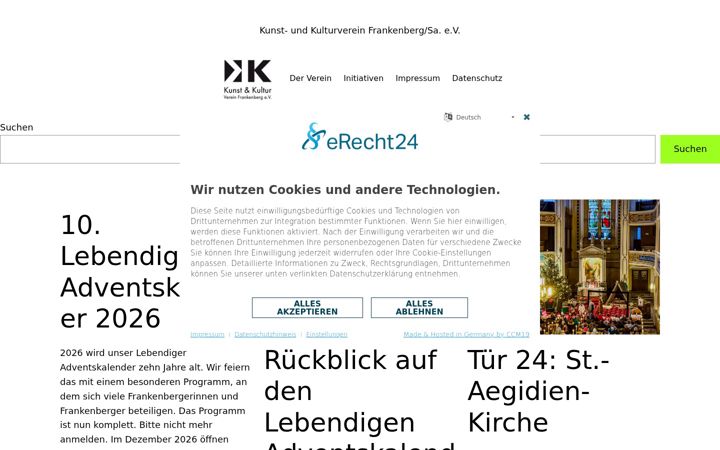 Screenshot of kukfrankenberg.com