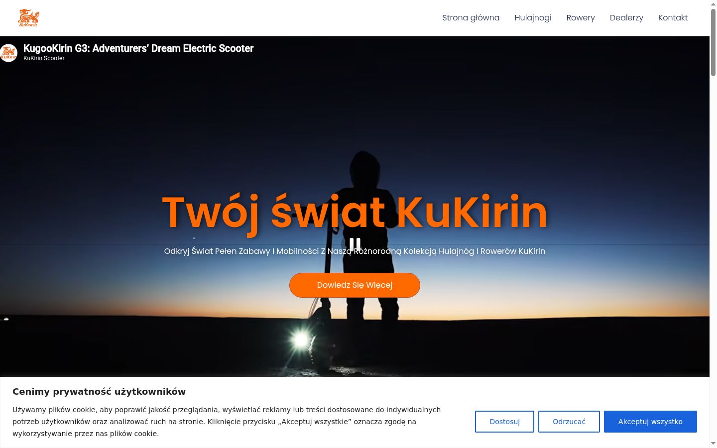 Sutikimo reklamjuostės, rodytos prieš bet kokią sąveiką, ekrano kopija