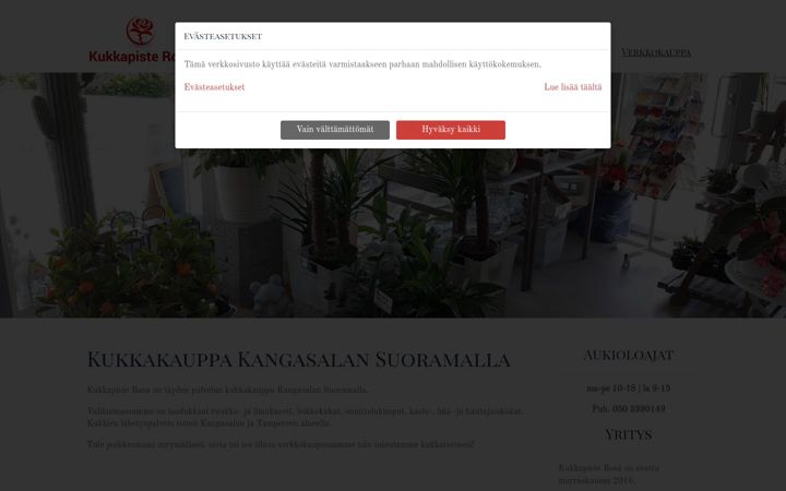 Screenshot of kukkapisterosa.fi