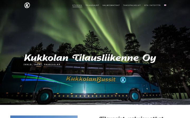 Screenshot of kukkolanbussit.com