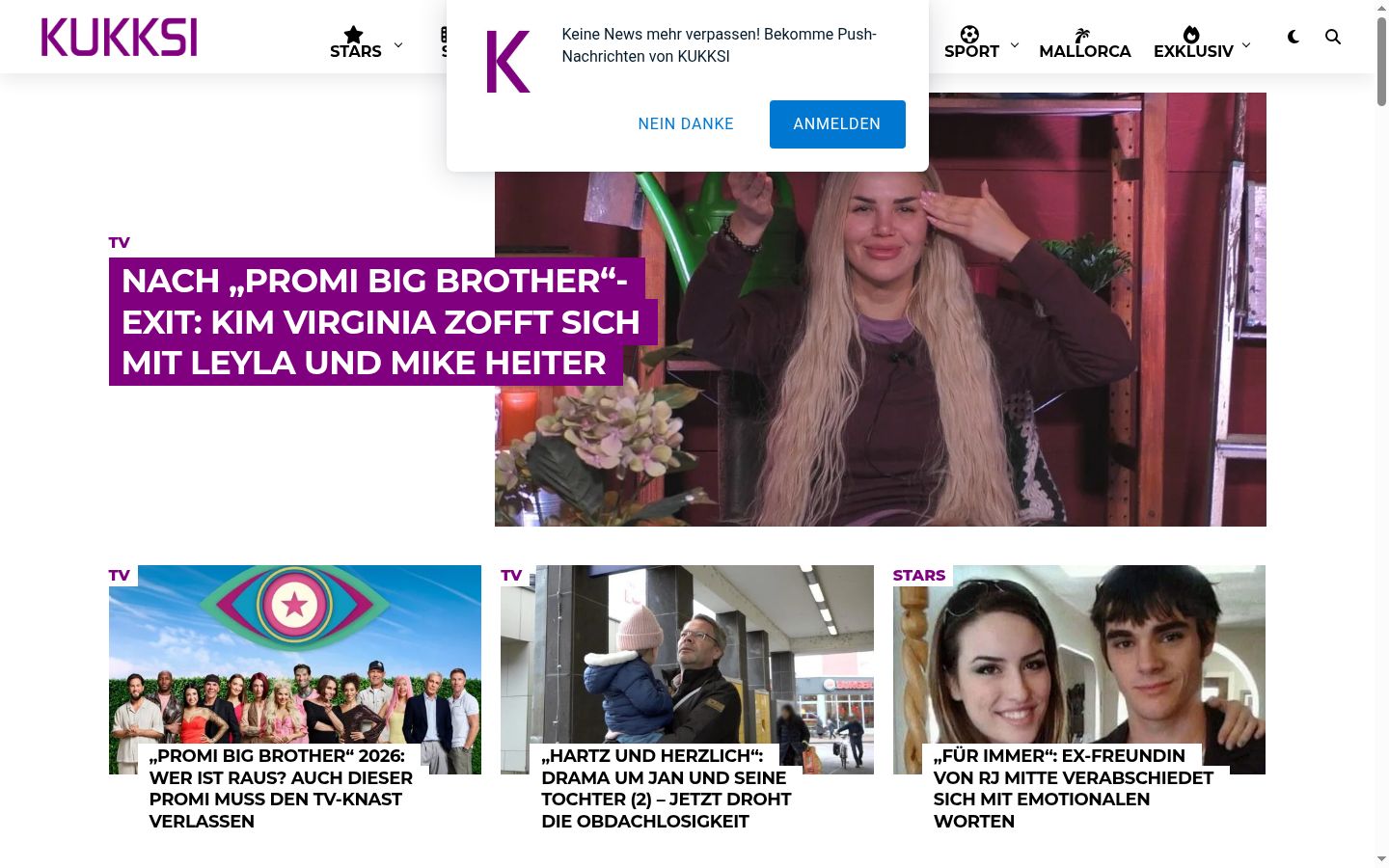 Screenshot tal-banner tal-kunsens muri qabel kwalunkwe interazzjoni