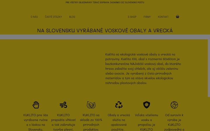 Screenshot of kuklito.sk