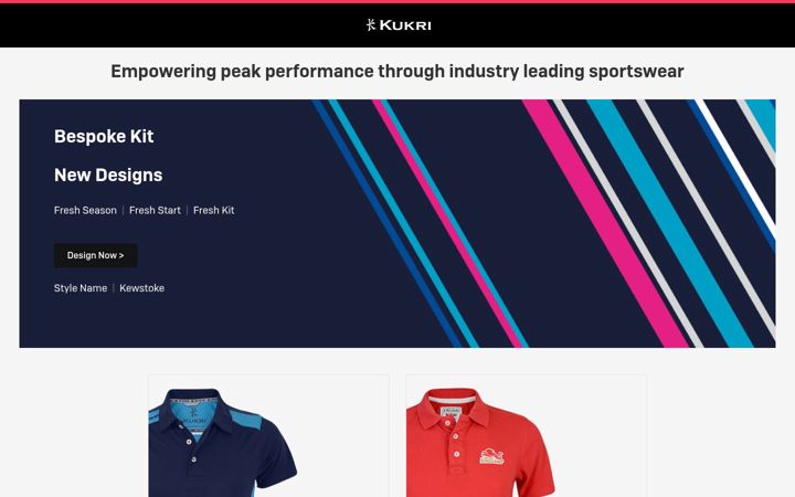 Screenshot of kukrisports.fr