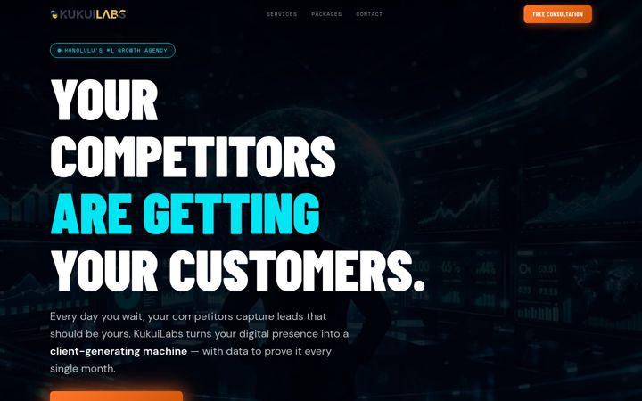 Screenshot of kukuilabs.com