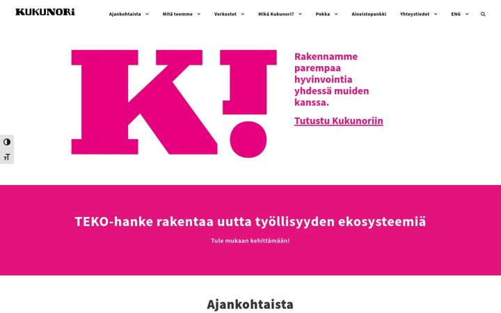 Screenshot of kukunori.fi