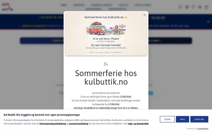 Screenshot of kulbuttik.no