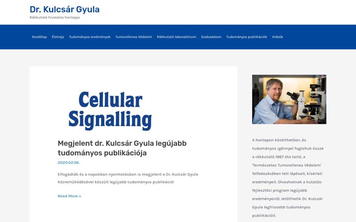 Screenshot of kulcsargyula.hu