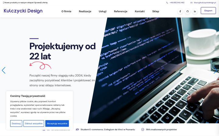 Screenshot of kulczyckidesign.pl