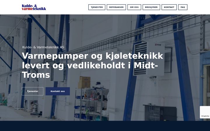 Screenshot of kuldetec.no