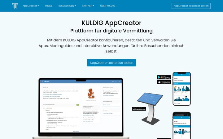 Screenshot of kuldig.de