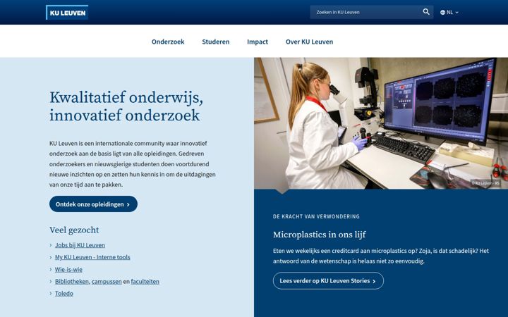Ekrānuzņēmums no kuleuven.be