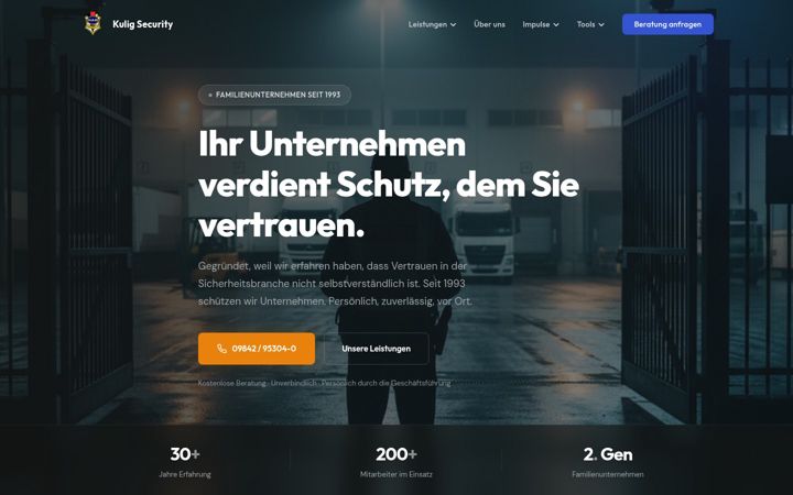 Screenshot of kulig-security.de