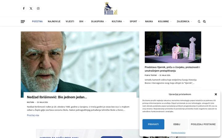 Screenshot of kulin.at