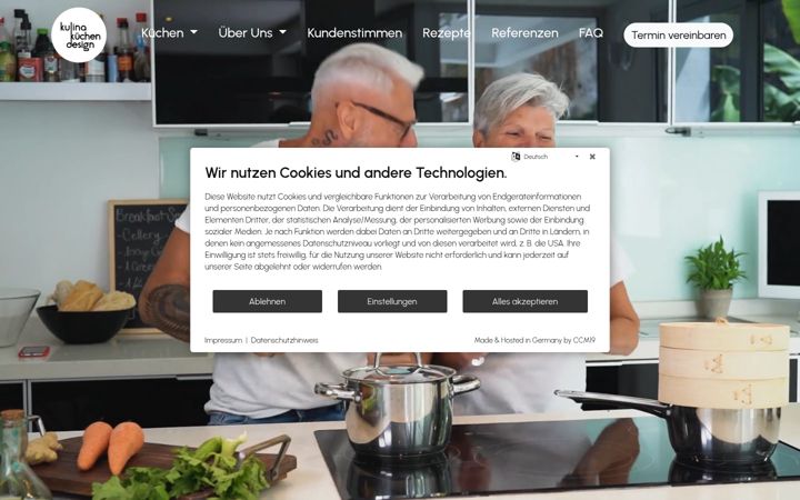 Screenshot of kulina-kuechendesign.de